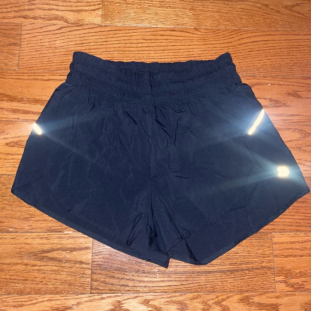 Black athletic shorts
